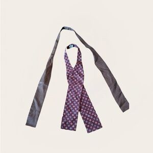 Elegant Polka Dot and Paisley Bow Ties, Self Tie